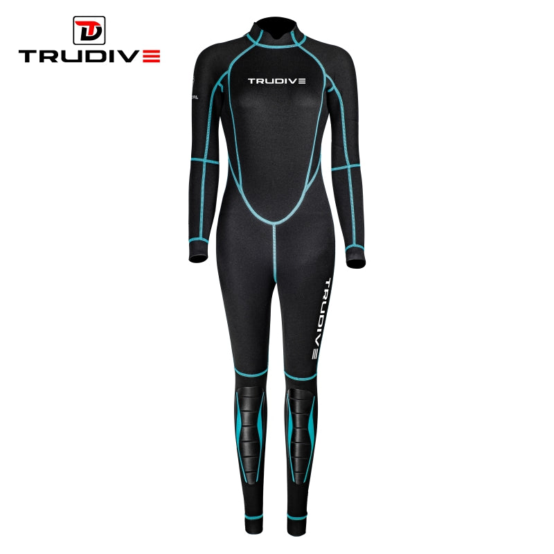 Women's Scubadiving Standard Training Jumpsuit - Black