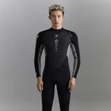Trudive Men's 3mm Surfing Wetsuit with Chest Zip, Liquid Taped Seams & Knee Pads