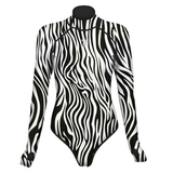 Women's Zebra Bikini Backless Wetsuits