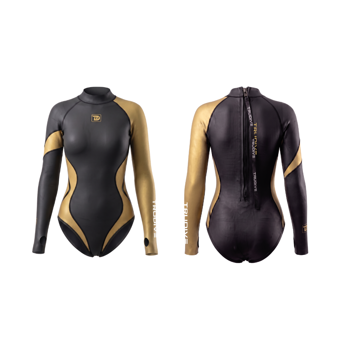 Black Gold Abyss Series Bikini Wetsuit