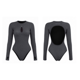 Bling Series Drop Shape Backless Bikini Wetsuit