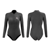Bling Series Longsleeve Front-Zipper Bikini Wetsuit