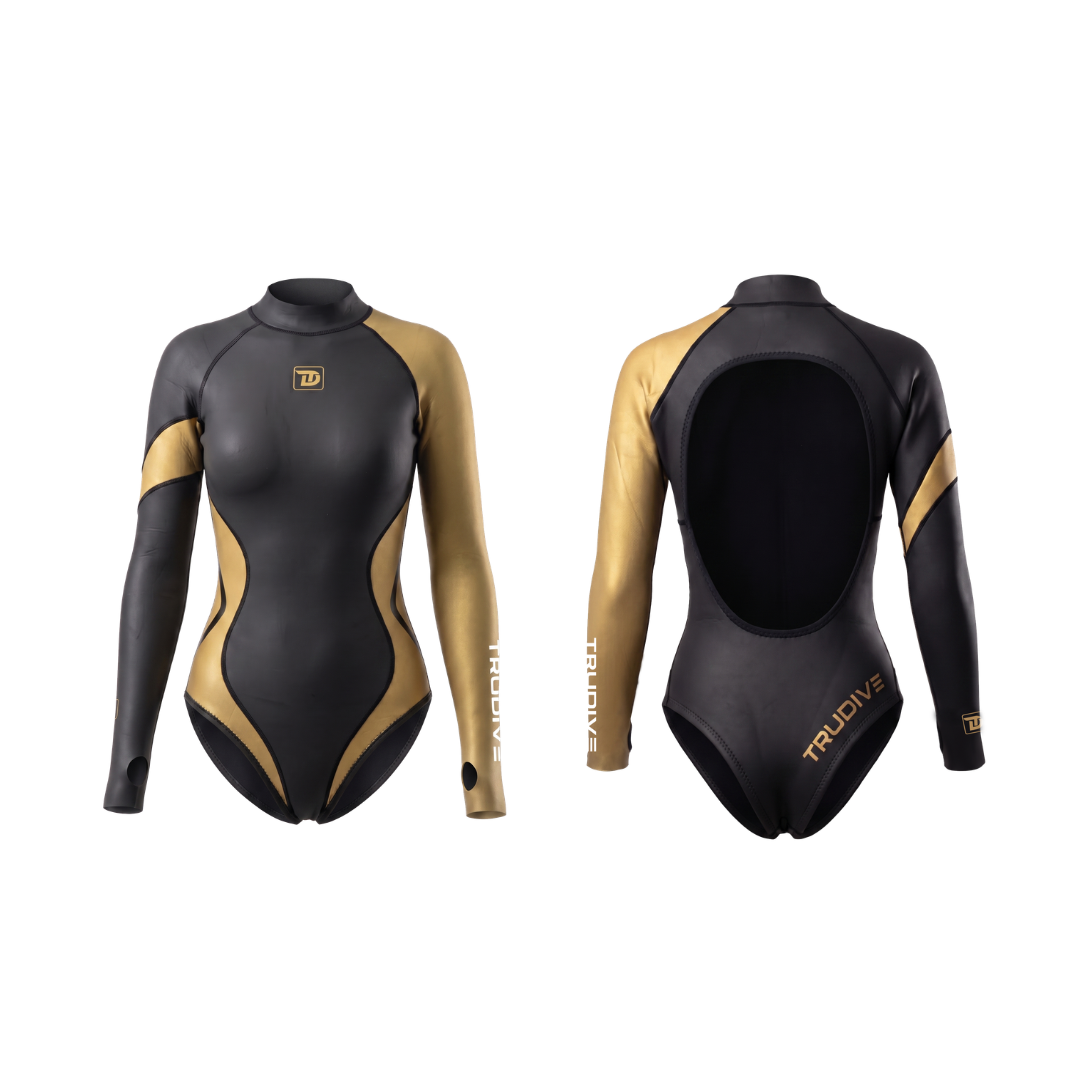 Black Gold Abyss Series Bikini Wetsuit