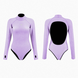 Bling Series Longsleeve Backless Bikini Wetsuit