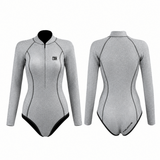 Bling Series Longsleeve Front-Zipper Bikini Wetsuit