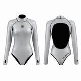 Bling Series Longsleeve Backless Bikini Wetsuit