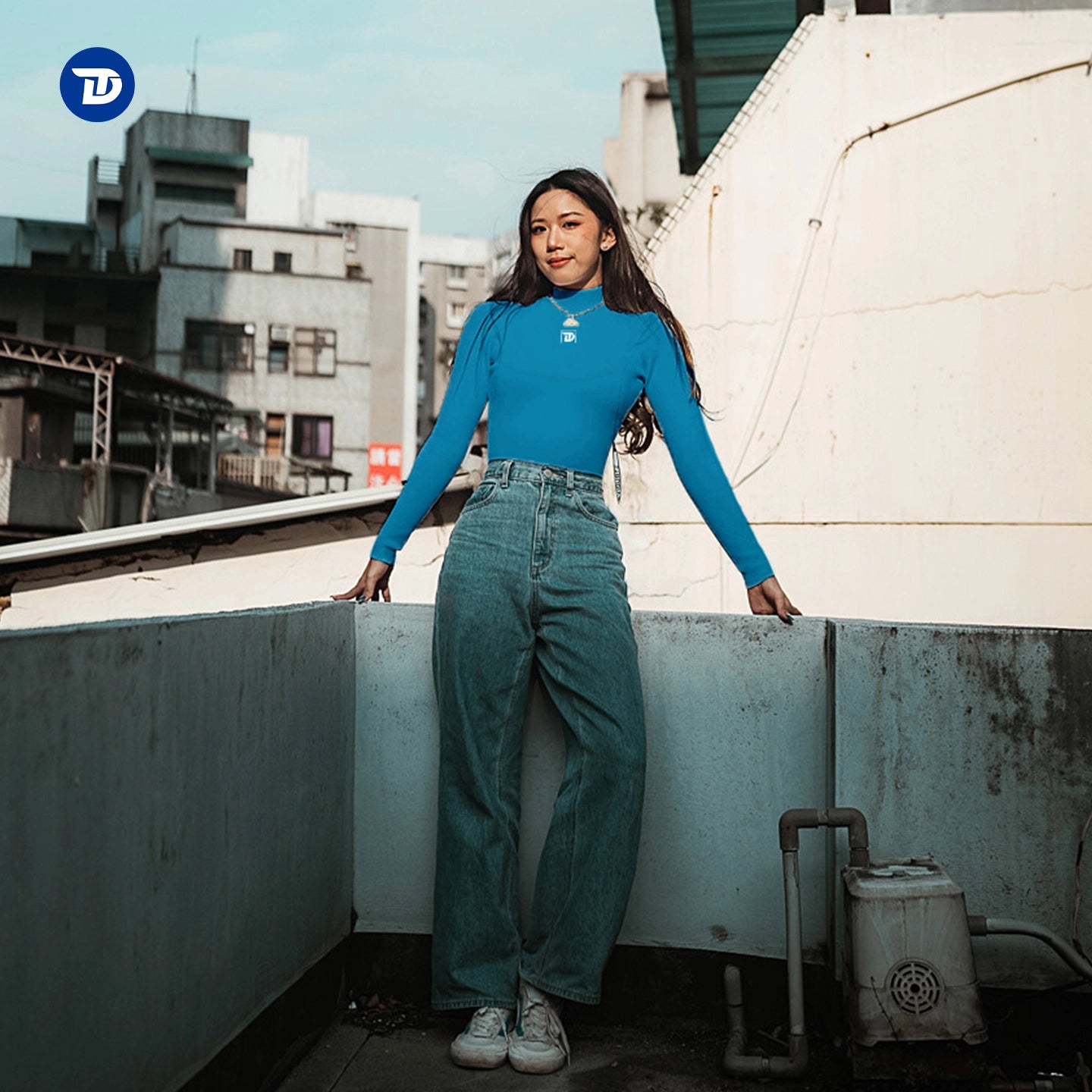  Trudive-Kuroshio Series High-Neck Back-Zip Wetsuit