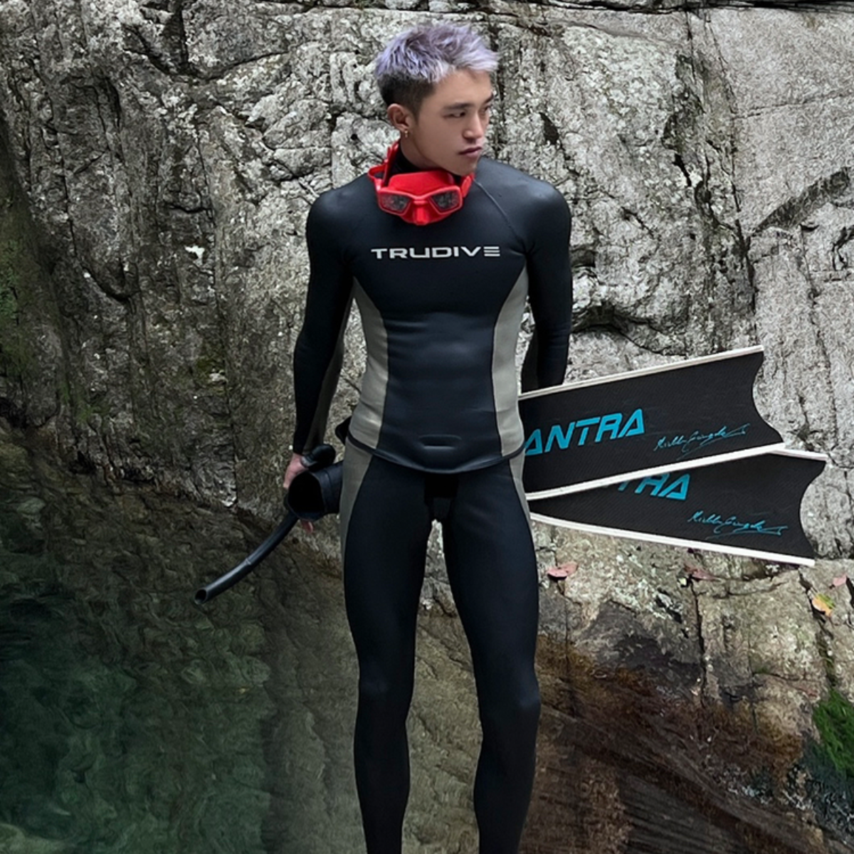  Trudive-Men's Glide Skin Streamline Wetsuit Two-Tone