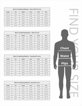 Trudive Men's Wetsuit Size Chart