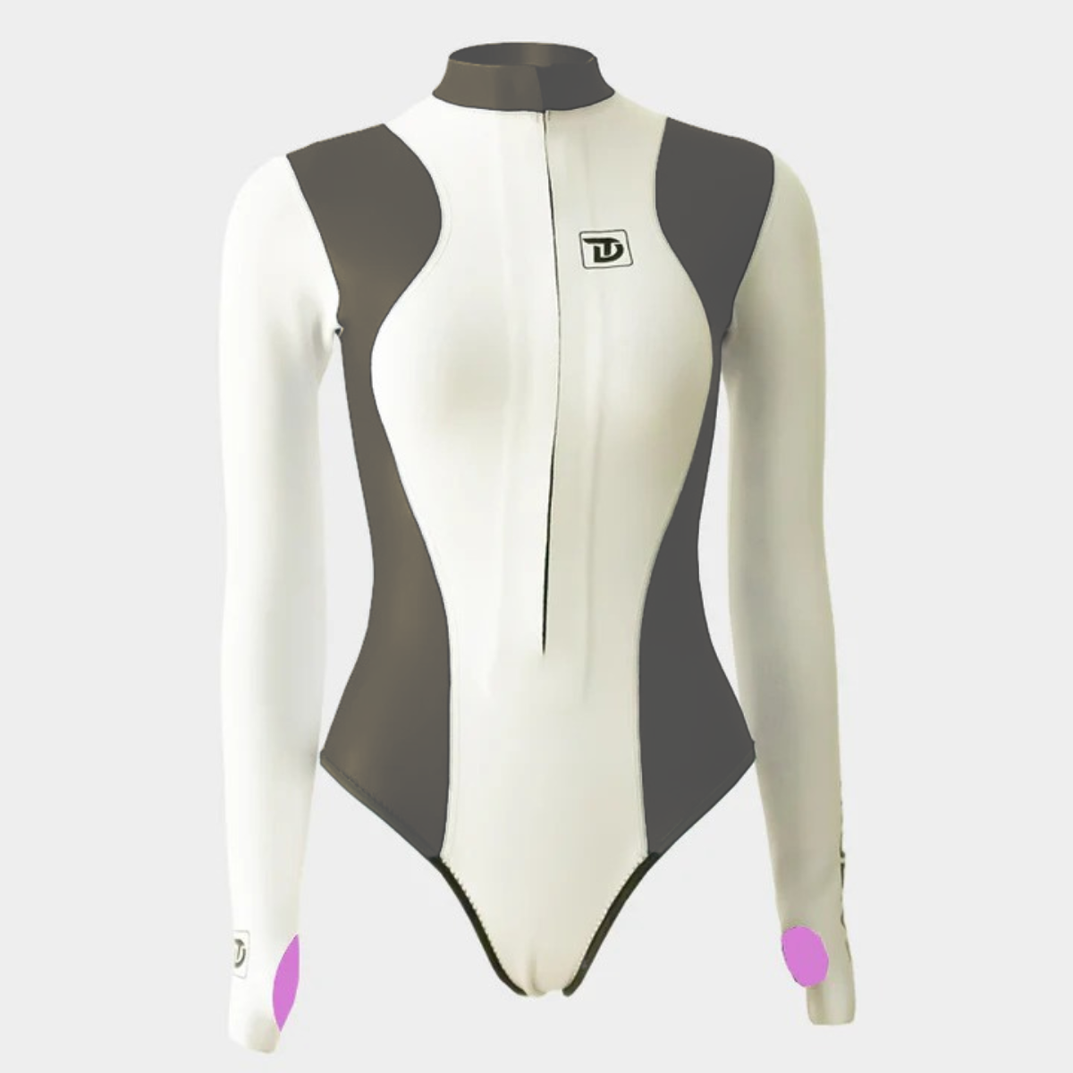  Trudive-White Whale Series Front Zip Longsleeve Wetsuit