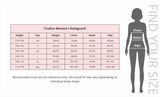Trudive Women's Rashguard Size Chart