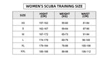 Trudive Women's Scuba Training Suit Size Chart