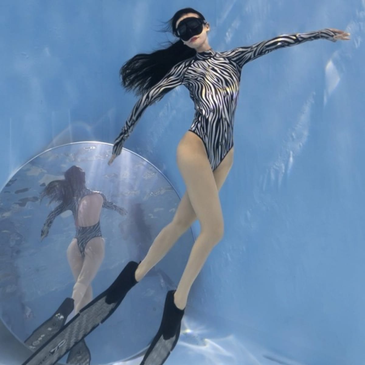  Trudive-Zebra Bikini Backless Wetsuit